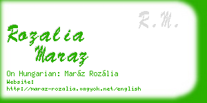 rozalia maraz business card